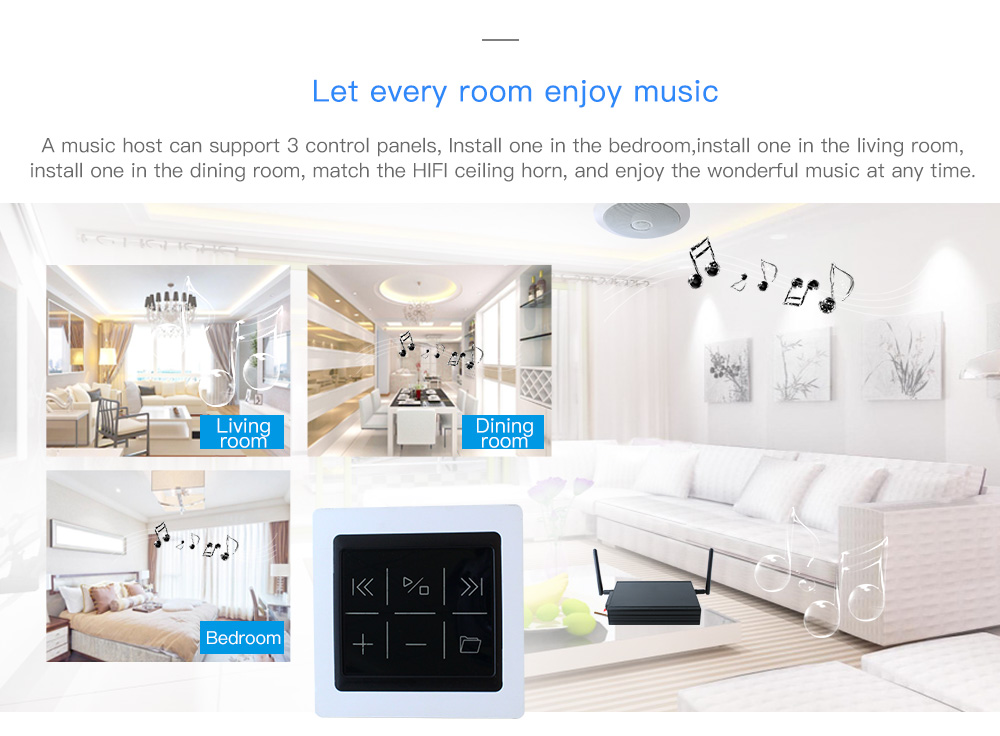 Smart Background music control panel